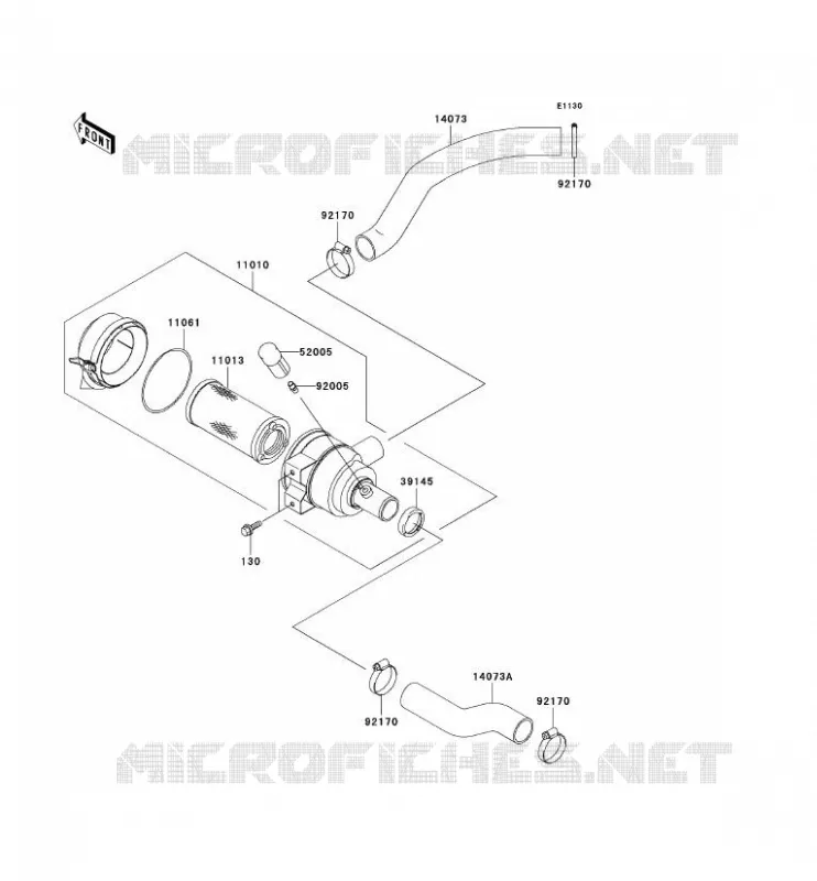 FILTRE A AIR Kawasaki SSV 620 no_year MULE 3000  KAF620-G4