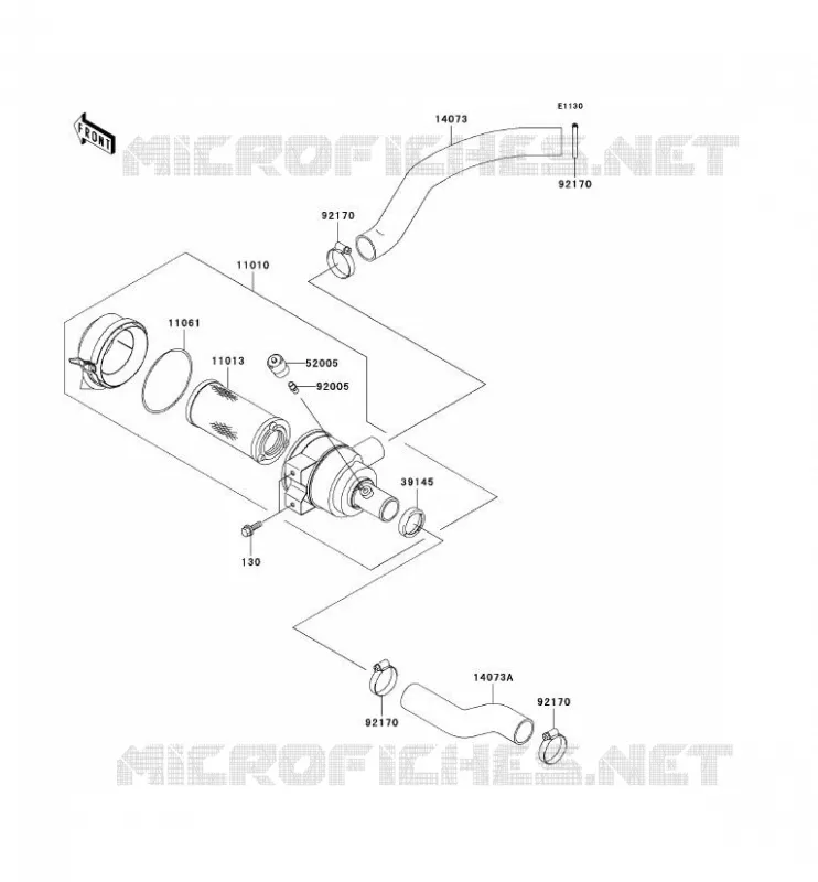 FILTRE A AIR Kawasaki SSV 620 2006 MULE 3000  KAF620G6F