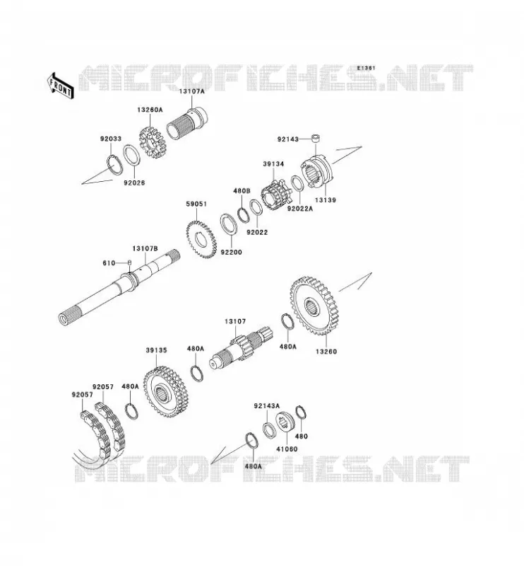 TRANSMISSION Kawasaki SSV 620 2006 MULE 3000  KAF620G6F