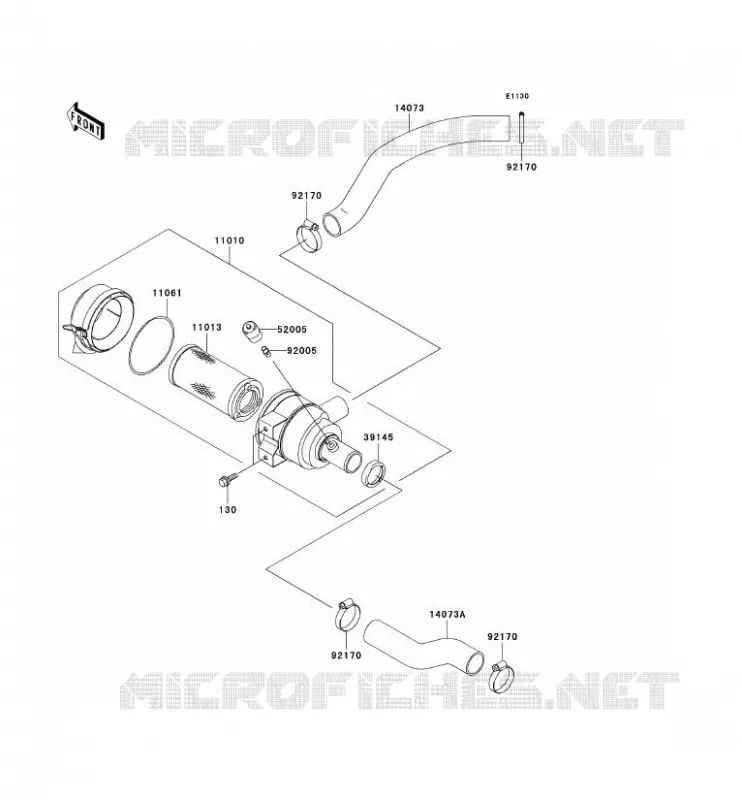 FILTRE A AIR Kawasaki SSV 620 2007 MULE 3000  KAF620G7F
