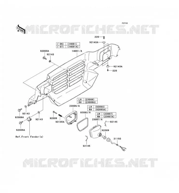 OPTIQUE(S) Kawasaki SSV 620 2007 MULE 3000  KAF620G7F