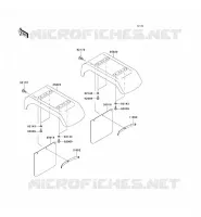 GARDE BOUE ARRI&Egrave;RE pour Kawasaki MULE 3000 2008