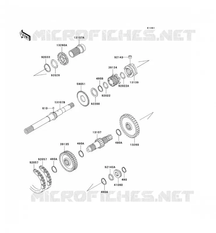 TRANSMISSION Kawasaki SSV 620 2008 MULE 3000  KAF620G8F