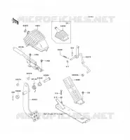 PEDALE DE FREIN/LEVIER ACCELERATEUR pour Kawasaki MULE 3010 4X4 no_year