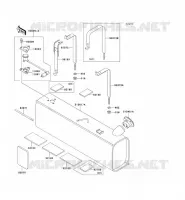 RESERVOIR CARBURANT pour Kawasaki MULE 3010 4X4 no_year