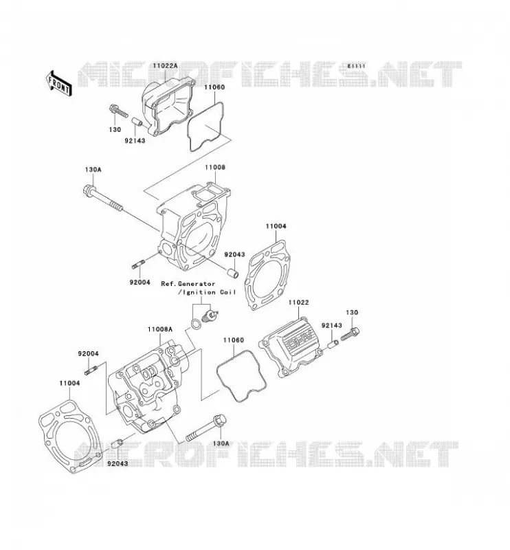 CULASSE Kawasaki SSV 620 no_year MULE 3010 4X4  KAF620-H2