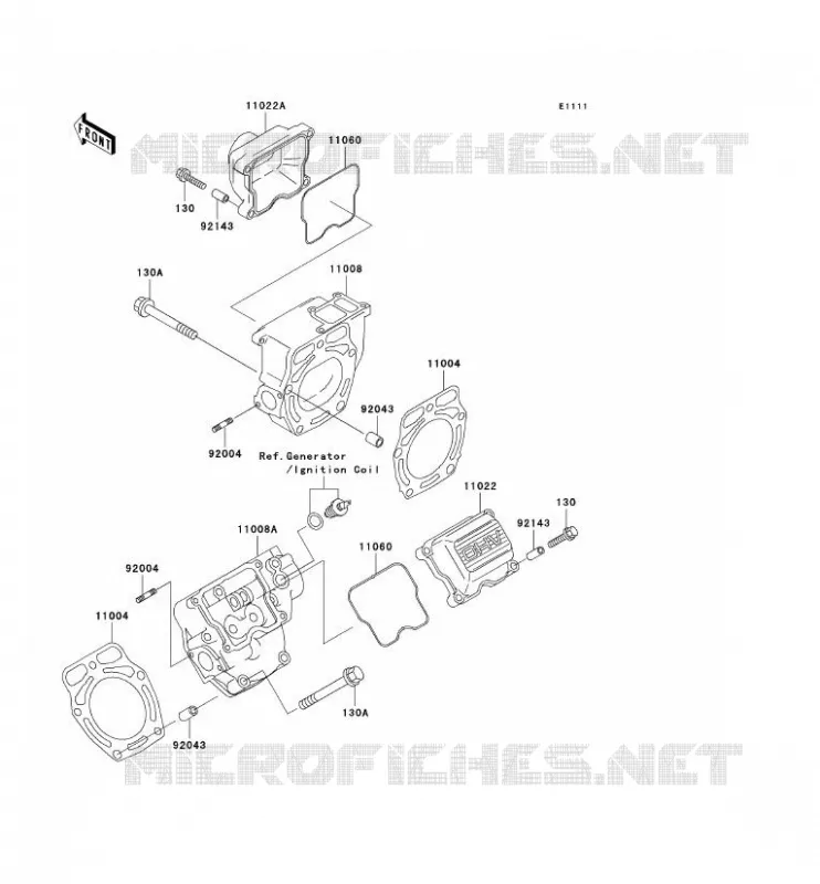 CULASSE Kawasaki SSV 620 no_year MULE 3010 4X4  KAF620-H3