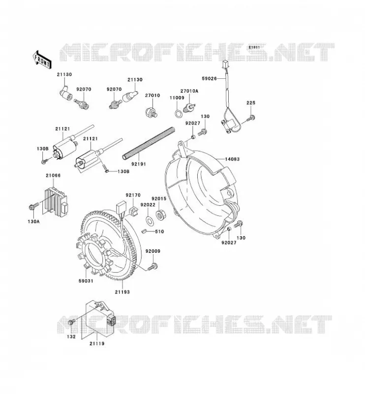 GENERATEUR/BOBINE Kawasaki SSV 620 2007 MULE 3010 4X4  KAF620H7F