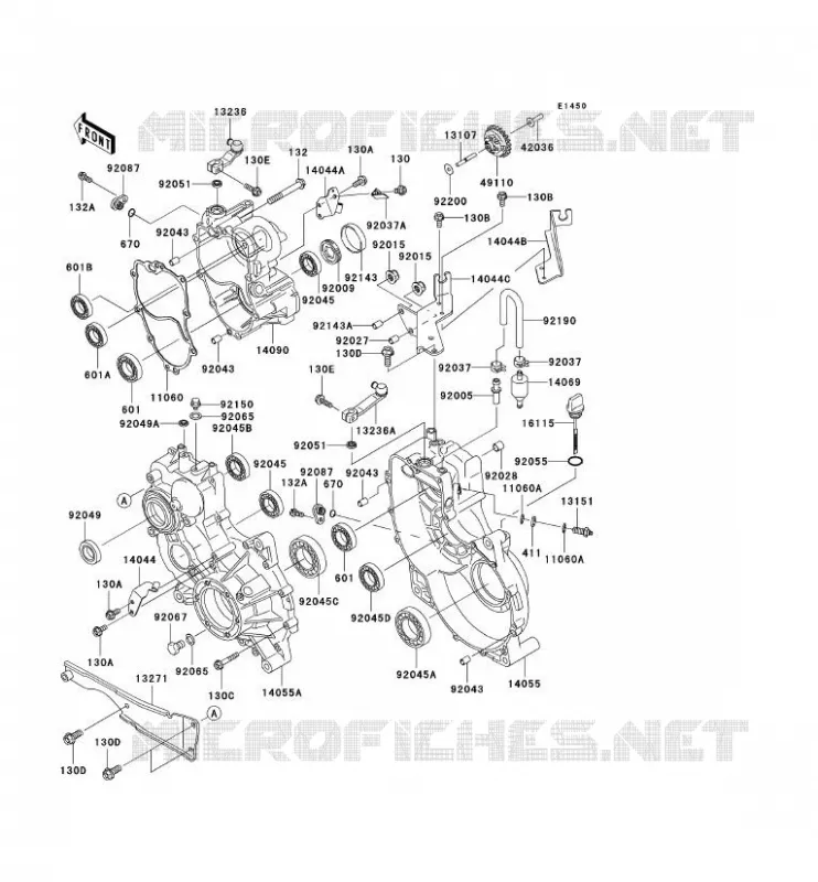 PONT Kawasaki SSV 620 2005 MULE 3010 TRANS 4X4  KAF620-J1