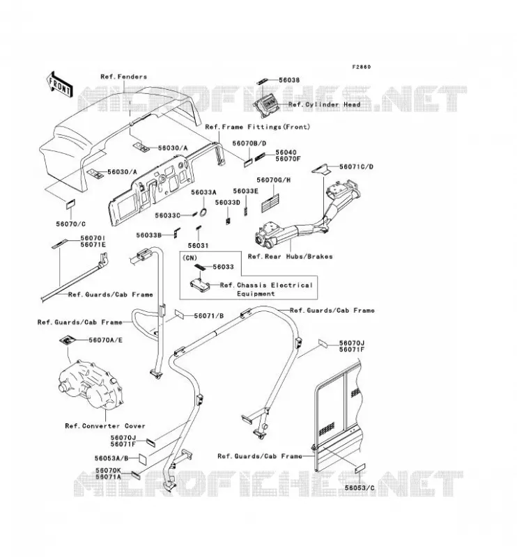 LABEL Kawasaki SSV 620 2006 MULE 3010 TRANS 4X4  KAF620J6F