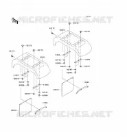 GARDE BOUE ARRI&Egrave;RE pour Kawasaki MULE 3010 TRANS 4X4 2005