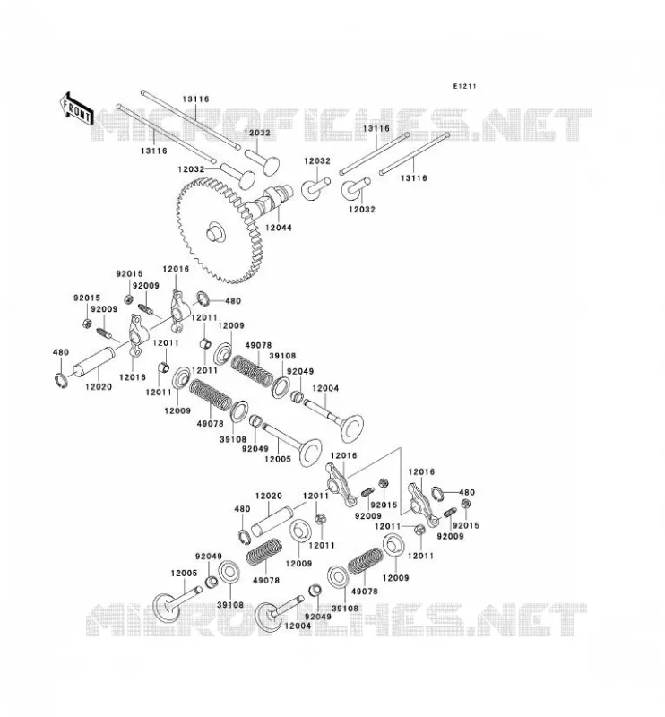 SOUPAPE/ARBRE A CAME Kawasaki SSV 620 2006 MULE 3010 TRANS 4X4  KAF620K6F