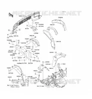 GARDE BOUE AVANT pour Kawasaki MULE 4010 4X4 2009