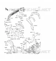 GARDE BOUE AVANT pour Kawasaki MULE 4010 4X4 2009