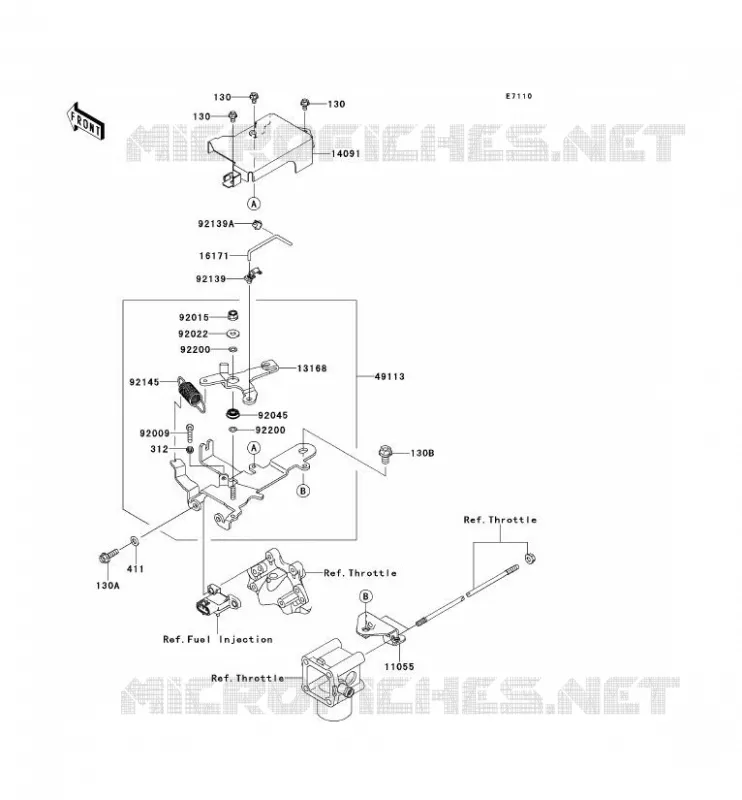 CONTROLE Kawasaki SSV 620 2010 MULE 4010 4X4  KAF620MAF