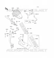 PEDALE DE FREIN/LEVIER ACCELERATEUR pour Kawasaki MULE 4010 4X4 2011