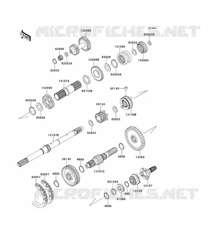 TRANSMISSION Kawasaki SSV 620 2012 MULE 4010 4X4  KAF620MCF