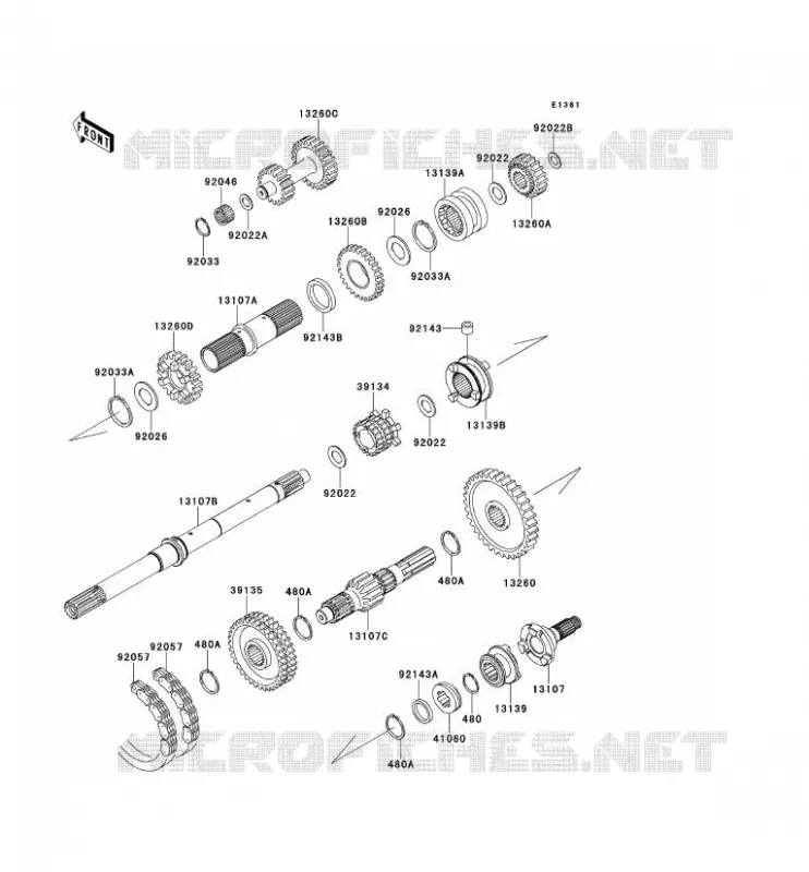 TRANSMISSION Kawasaki SSV 620 2012 MULE 4010 4X4  KAF620MCF