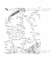GARDE BOUE AVANT pour Kawasaki MULE 4010 4X4 2013