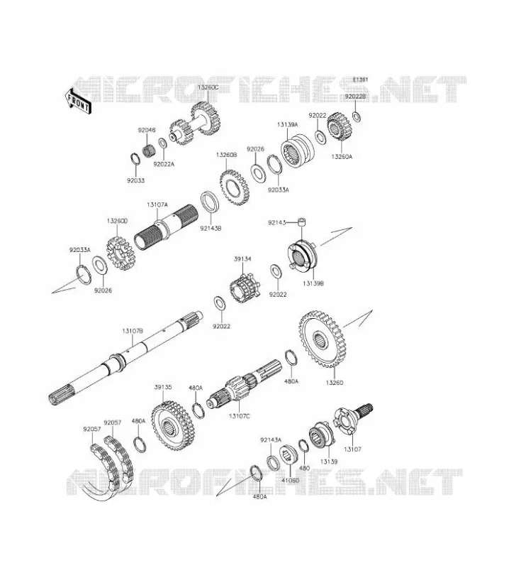 TRANSMISSION Kawasaki SSV 620 2014 MULE 4010 4X4  KAF620MEF