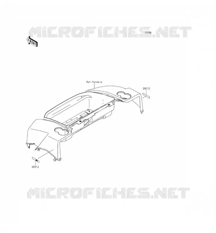 CATADIOPTRES(CN) Kawasaki SSV 620 2015 MULE 4010 4X4  KAF620MFF