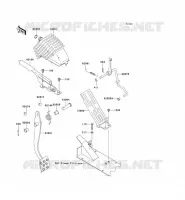 PEDALE DE FREIN/LEVIER ACCELERATEUR pour Kawasaki MULE 4010 4X4 2009