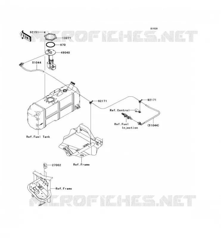 POMPE A ESSENCE Kawasaki SSV 620 2009 MULE 4010 4X4  KAF620N9F
