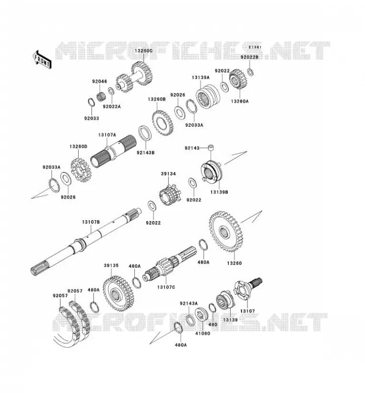 TRANSMISSION Kawasaki SSV 620 2009 MULE 4010 4X4  KAF620N9F