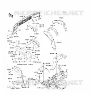 GARDE BOUE AVANT pour Kawasaki MULE 4000 2009