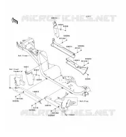 CACHE LAT&Eacute;RAL/GARDE CHAINE pour Kawasaki MULE 4000 2009