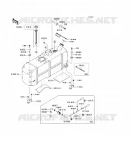 RESERVOIR CARBURANT pour Kawasaki MULE 4000 2009
