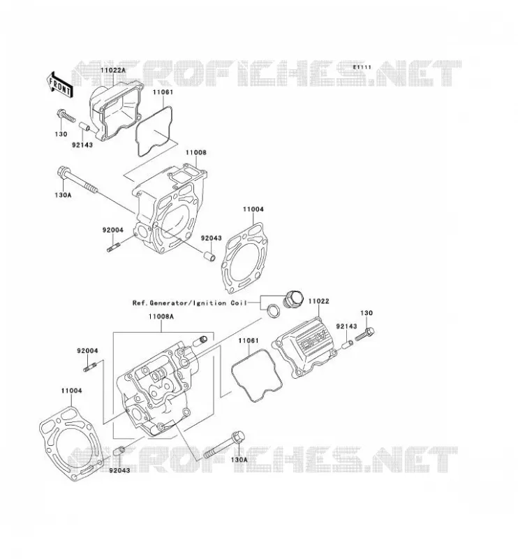 CULASSE Kawasaki SSV 620 2013 MULE 4000  KAF620PDF