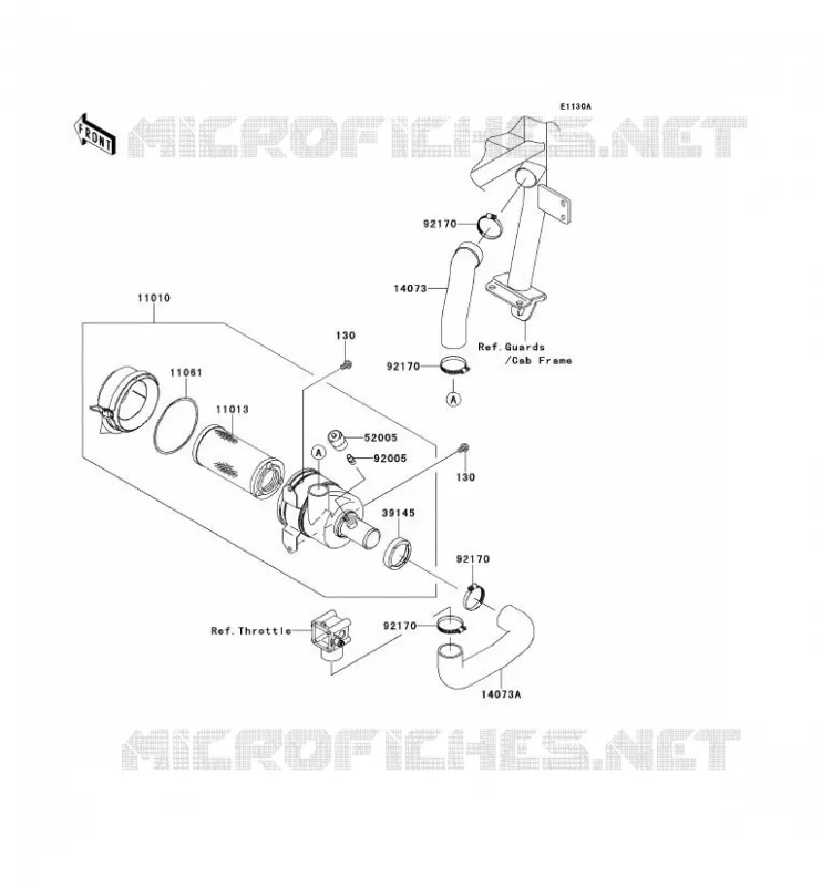 FILTRE A AIR Kawasaki SSV 620 2013 MULE 4000  KAF620PDF