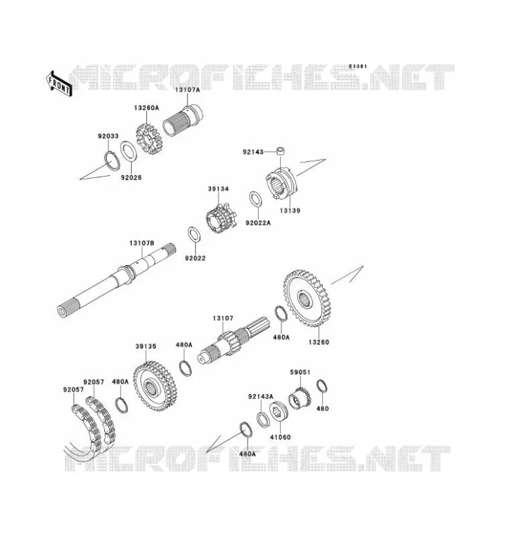 TRANSMISSION Kawasaki SSV 620 2013 MULE 4000  KAF620PDF