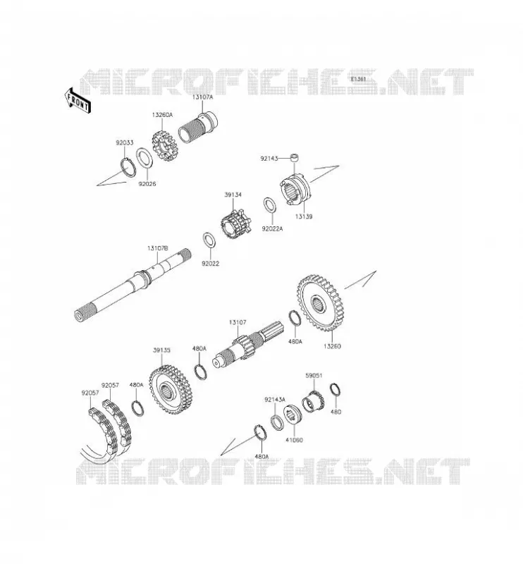 TRANSMISSION Kawasaki SSV 620 2014 MULE 4000  KAF620PEF