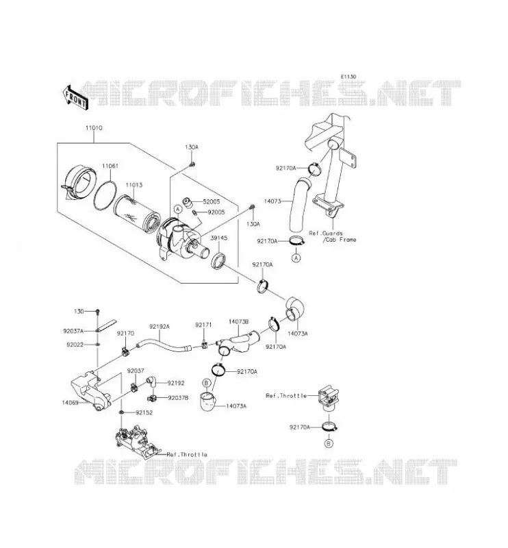 FILTRE A AIR Kawasaki SSV 620 2015 MULE 4000  KAF620PFF