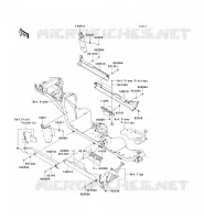 CACHE LAT&Eacute;RAL/GARDE CHAINE pour Kawasaki MULE 4010 TRANS 4X4 2009