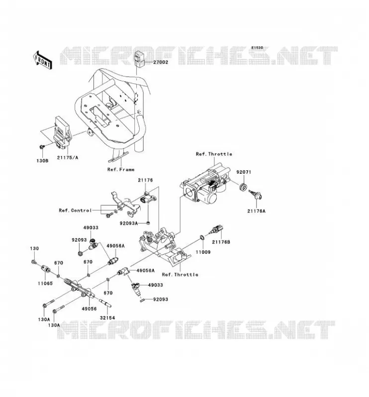 INJECTION CARBURANT Kawasaki SSV 620 2009 MULE 4010 TRANS 4X4  KAF620R9F