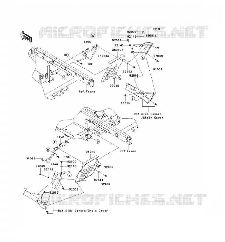 BAVETTE Kawasaki SSV 620 2011 MULE 4010 TRANS 4X4  KAF620RBFA