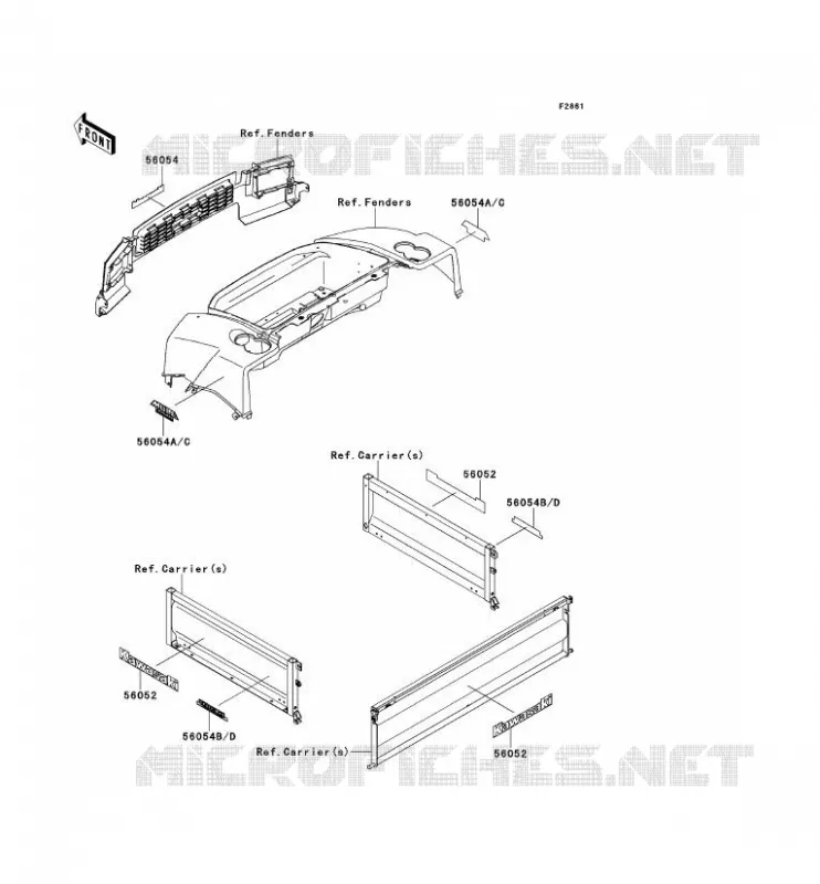 STICKER Kawasaki SSV 620 2012 MULE 4010 TRANS 4X4  KAF620RCF