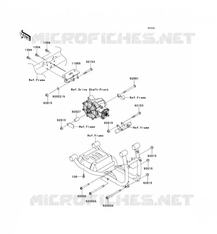 SUPPORT MOTEUR Kawasaki SSV 620 2013 MULE 4010 TRANS 4X4  KAF620RDF