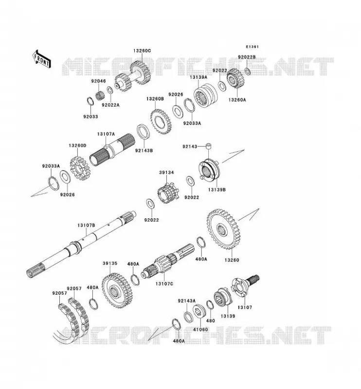TRANSMISSION Kawasaki SSV 620 2013 MULE 4010 TRANS 4X4  KAF620RDF