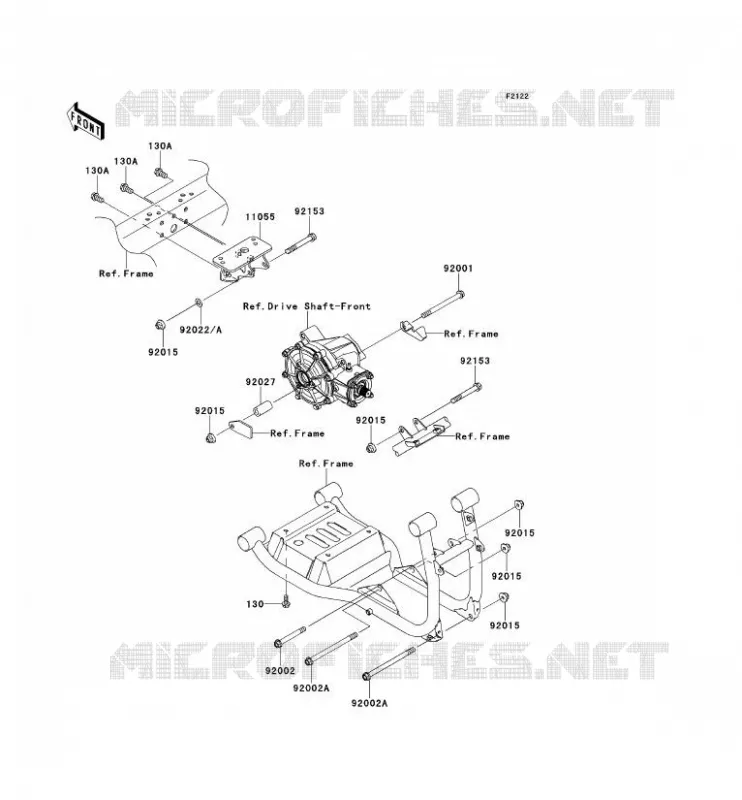 SUPPORT MOTEUR Kawasaki SSV 620 2013 MULE 4010 TRANS 4X4  KAF620RDFA