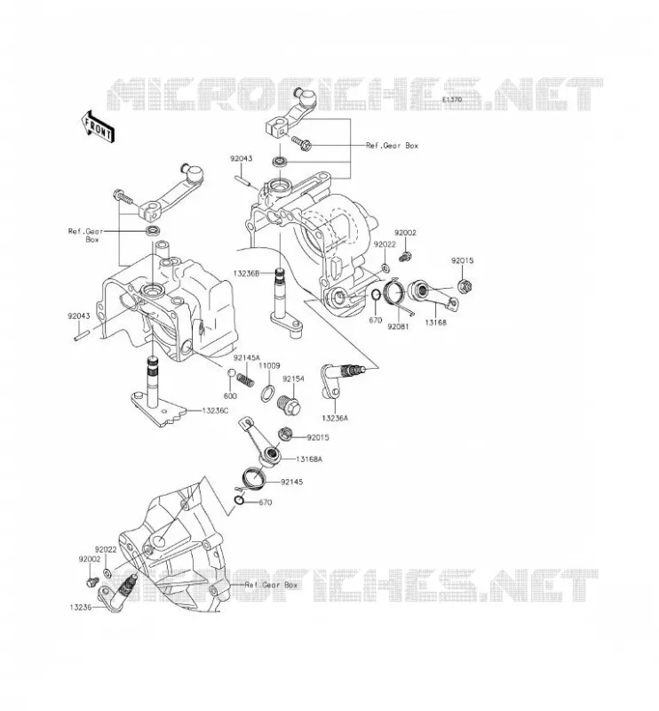 SELECTEUR Kawasaki SSV 620 2014 MULE 4010 TRANS 4X4  KAF620REF
