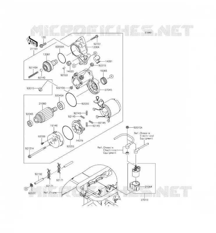 D&Eacute;MARREUR Kawasaki SSV 620 2015 MULE 4010 TRANS 4X4  KAF620RFF