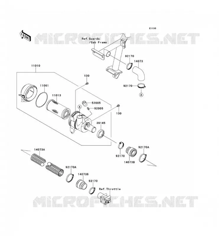FILTRE A AIR Kawasaki SSV 620 2009 MULE 4010 TRANS 4X4  KAF620S9F