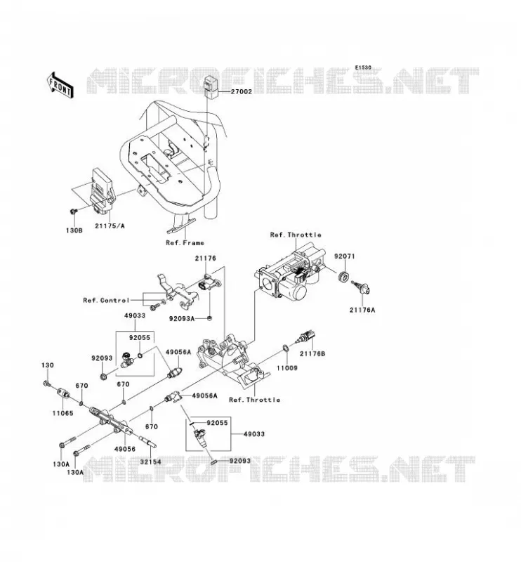 INJECTION CARBURANT Kawasaki SSV 620 2011 MULE 4010 TRANS 4X4  KAF620SBF