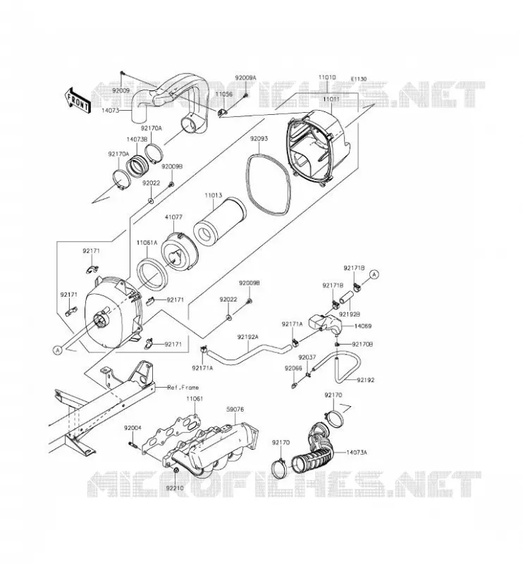 FILTRE A AIR Kawasaki SSV 820 2015 MULE PRO-FXT  KAF820AFF