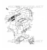 GARDE BOUE AVANT pour Kawasaki MULE PRO-FXT 2015