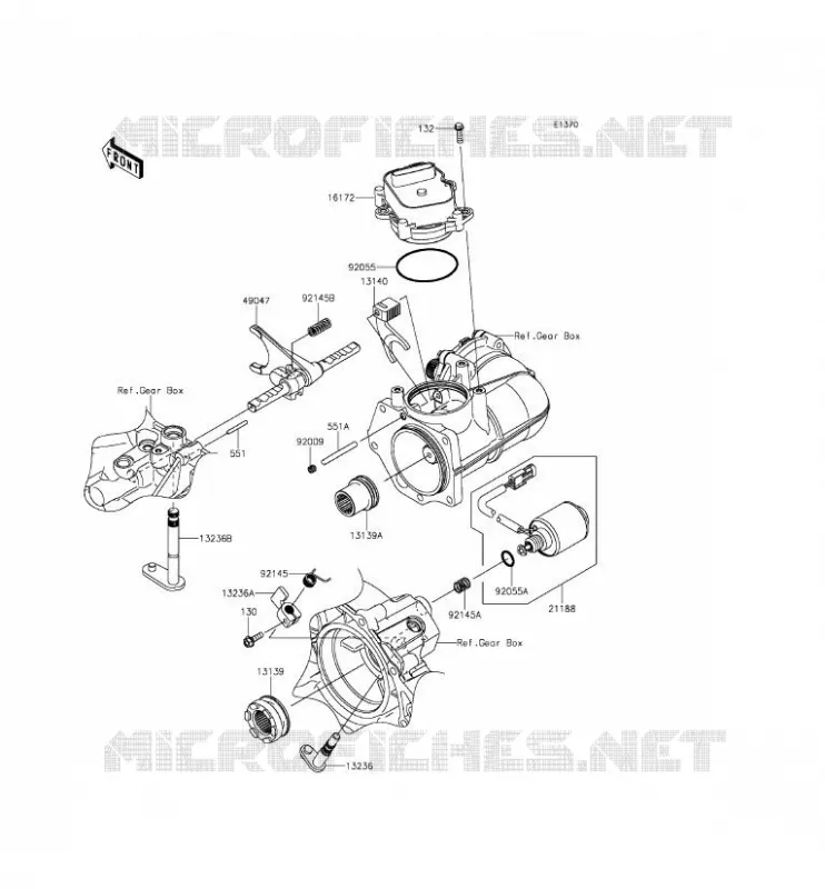 SELECTEUR Kawasaki SSV 820 2015 MULE PRO-FXT  KAF820CFF